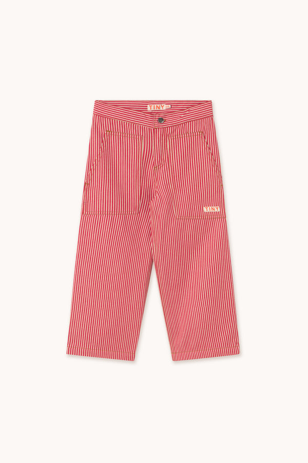 Stripes Straight Pant | Summer Red