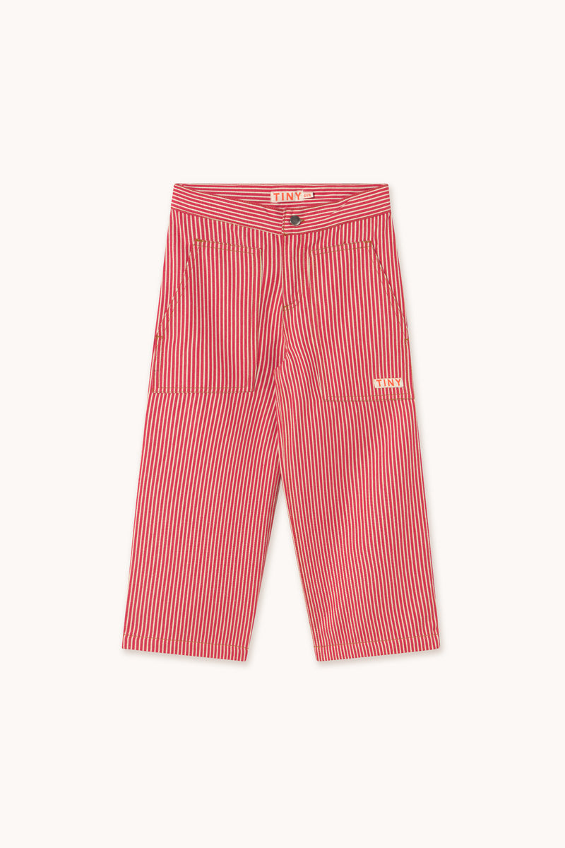 Stripes Straight Pant | Summer Red