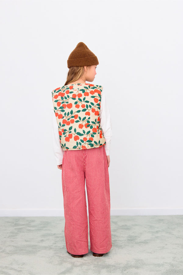 Stripes Straight Pant | Summer Red