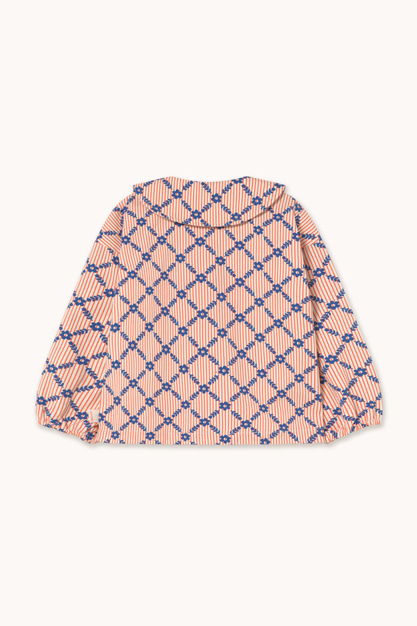 Flower Grid Shirt | Light Cream