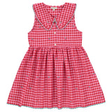 Alisa Dress | Raspberry Check