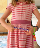 Allegra Dress | Petal Mini Stripe