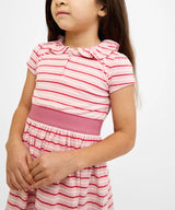 Allegra Dress | Petal Mini Stripe