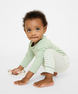 Andy Baby Legging | Dusty Seafoam Mini Stripe