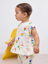 Baby Garden Party all over woven blouse | Multicolor