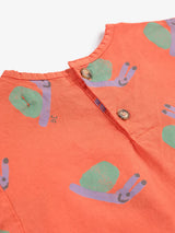 Baby Funny Snail all over woven blouse | Red