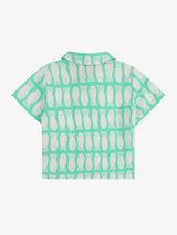 Baby Lucky Fish all over woven shirt | Light Green