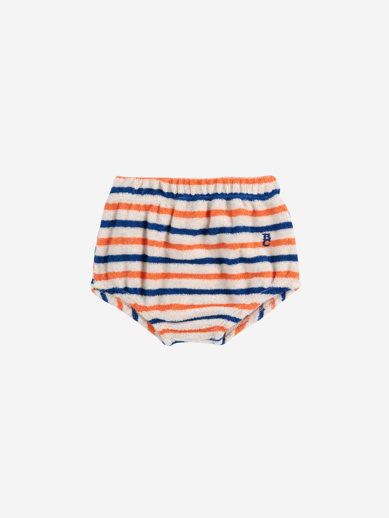 Baby Striped terry cloth bloomer | Multicolor