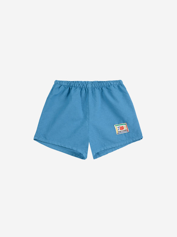 Baby Smiling woven shorts | Blue