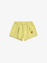 Baby Vichy ruffle woven shorts | Multicolor