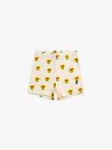 Baby Sunflower all over short leggings | Beige