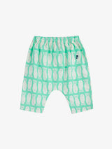 Baby Lucky Fish all over woven harem pants | Light Green