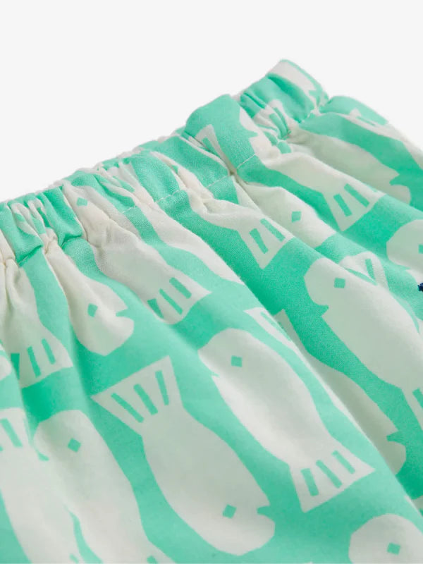 Baby Lucky Fish all over woven harem pants | Light Green