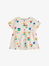 Baby Garden party all over woven dress | Offwhite