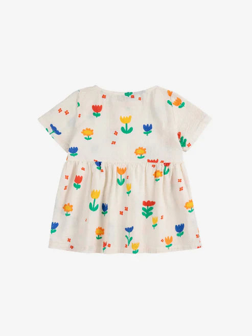 Baby Garden party all over woven dress | Offwhite