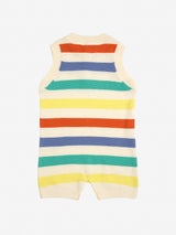 Baby Multicolor Knitted Playsuit | Multicolor