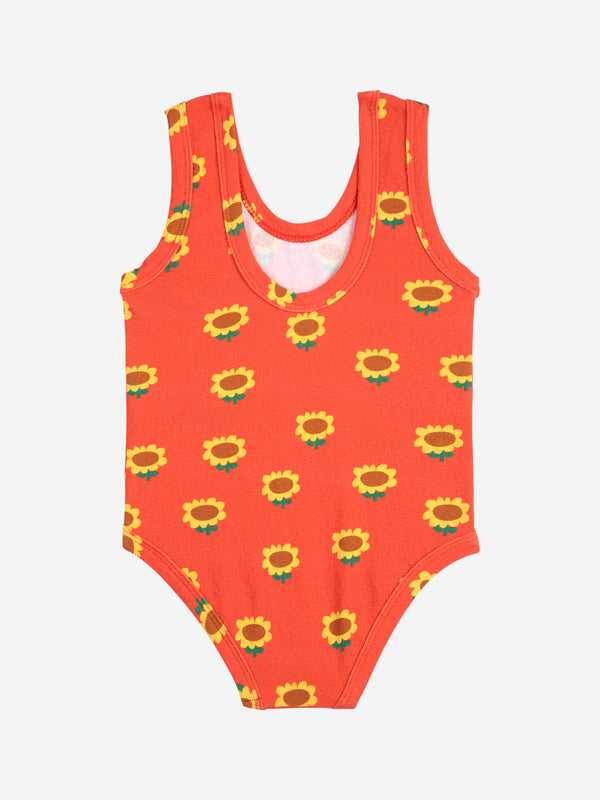 Baby Sunflower all over swimsuit | Red