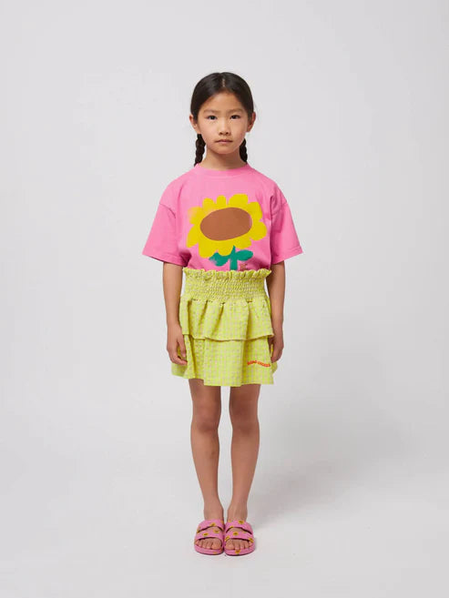 Vichy ruffle skirt | Multicolor