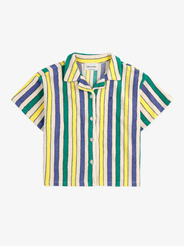 Multicolor Stripes terry cloth shirt | Offwhite