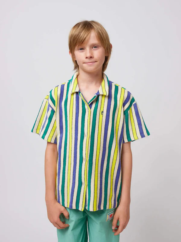 Multicolor Stripes terry cloth shirt | Offwhite