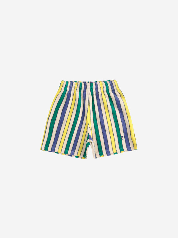 Multicolor Stripes terry cloth bermuda shorts | Offwhite