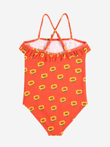 Sunflower all over swimsuit | Red