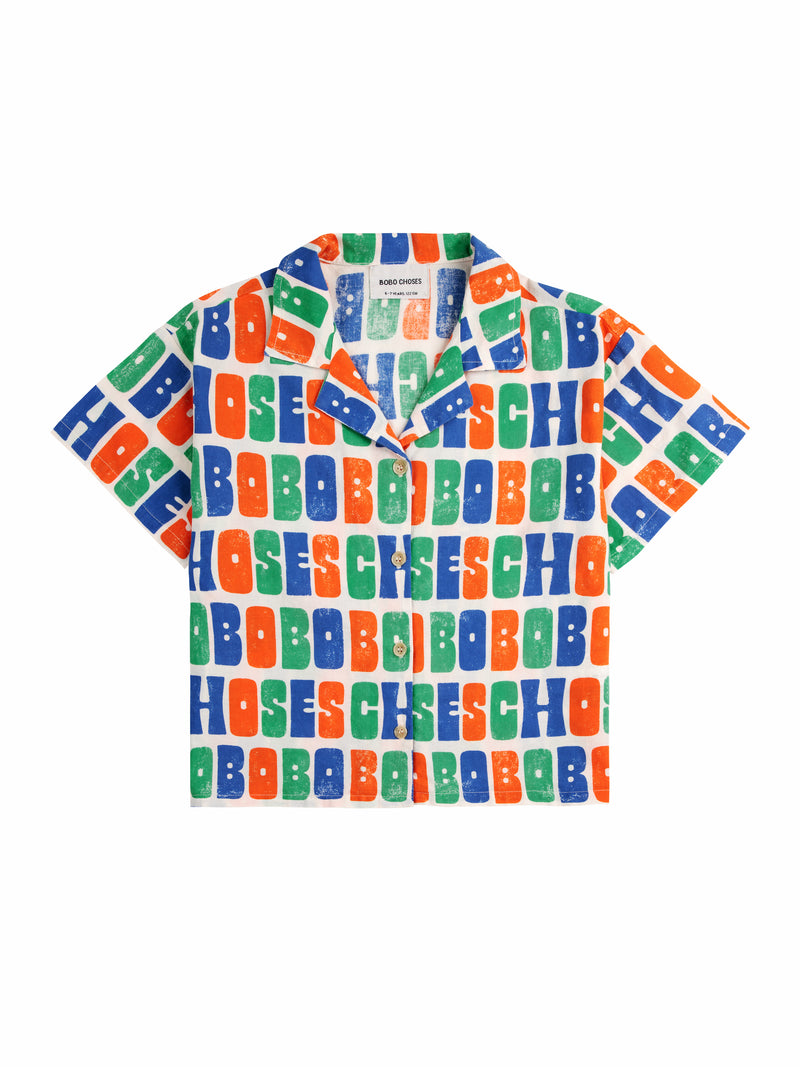 Multicolor Bobo Choses all over woven shirt | Offwhite