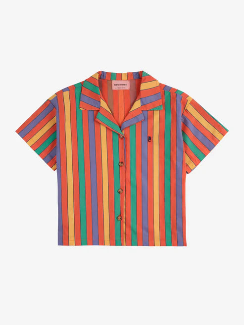 Multicolor Stripes shirt | Red