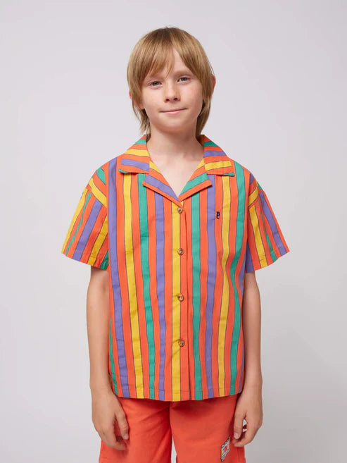 Multicolor Stripes shirt | Red