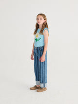 Pixel Daisy Ruffled Top