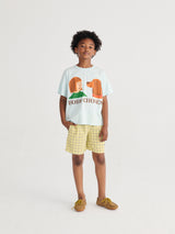Spicy Window Pane Woven Bermuda Shorts
