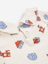 Toys all over collar T-shirt | White