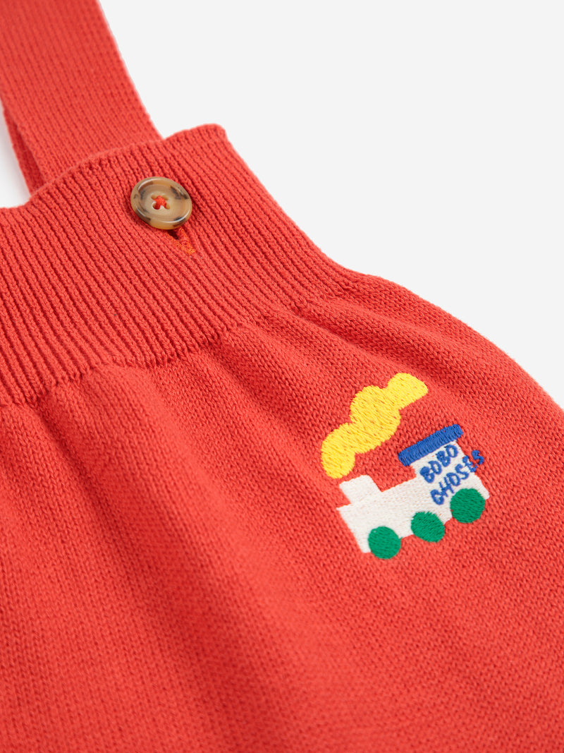 Bobo Choo Choo Knitted Overall | Red