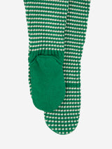Race Car Knitted Footed Leggings | Light Green