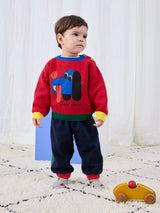 Bobo Choses color block jogging pants | Red