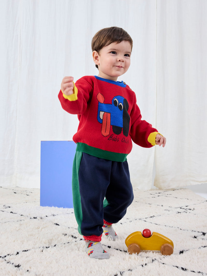Bobo Choses color block jogging pants | Red