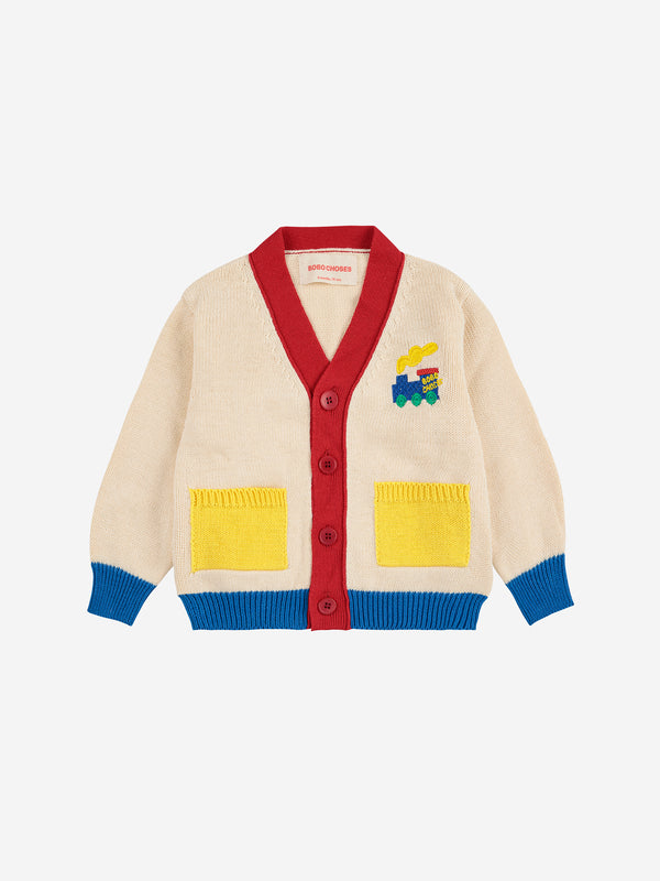 Bobo Choo Choo Color Block Cardigan | Offwhite