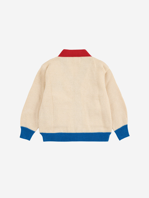 Bobo Choo Choo Color Block Cardigan | Offwhite