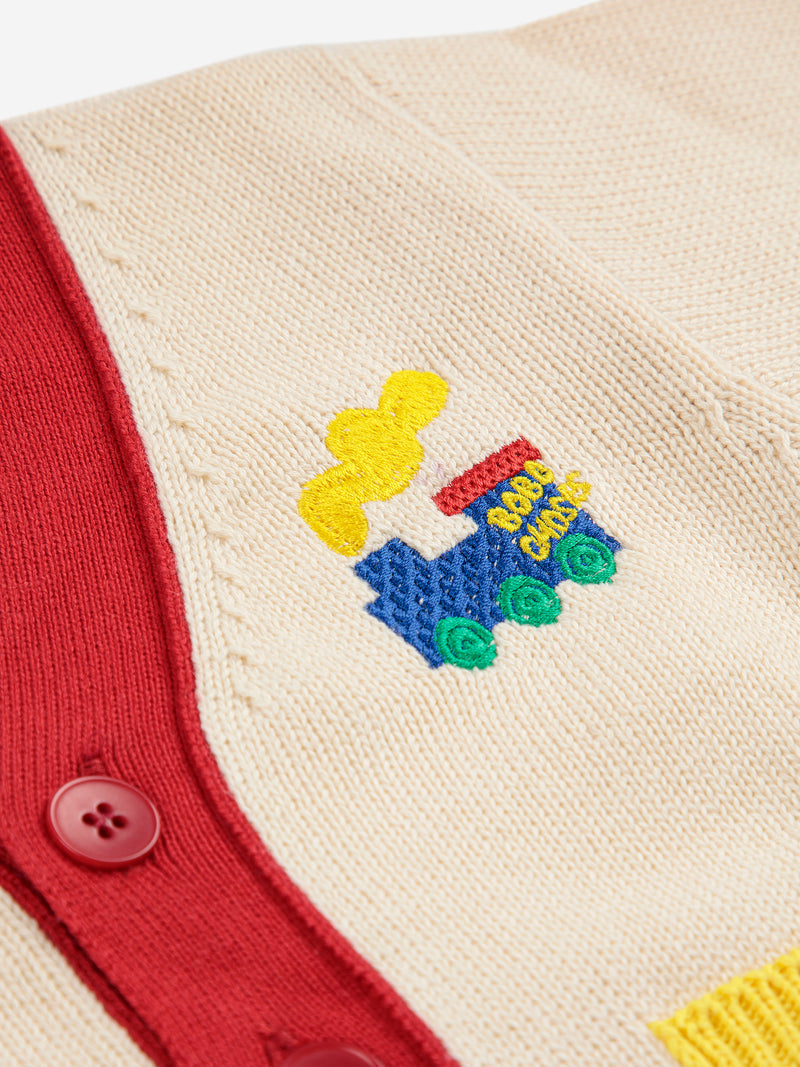 Bobo Choo Choo Color Block Cardigan | Offwhite