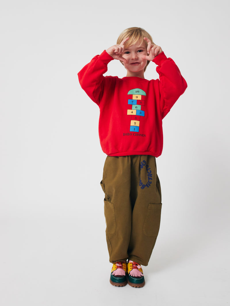 Hopscotch Sweatshirt | Red