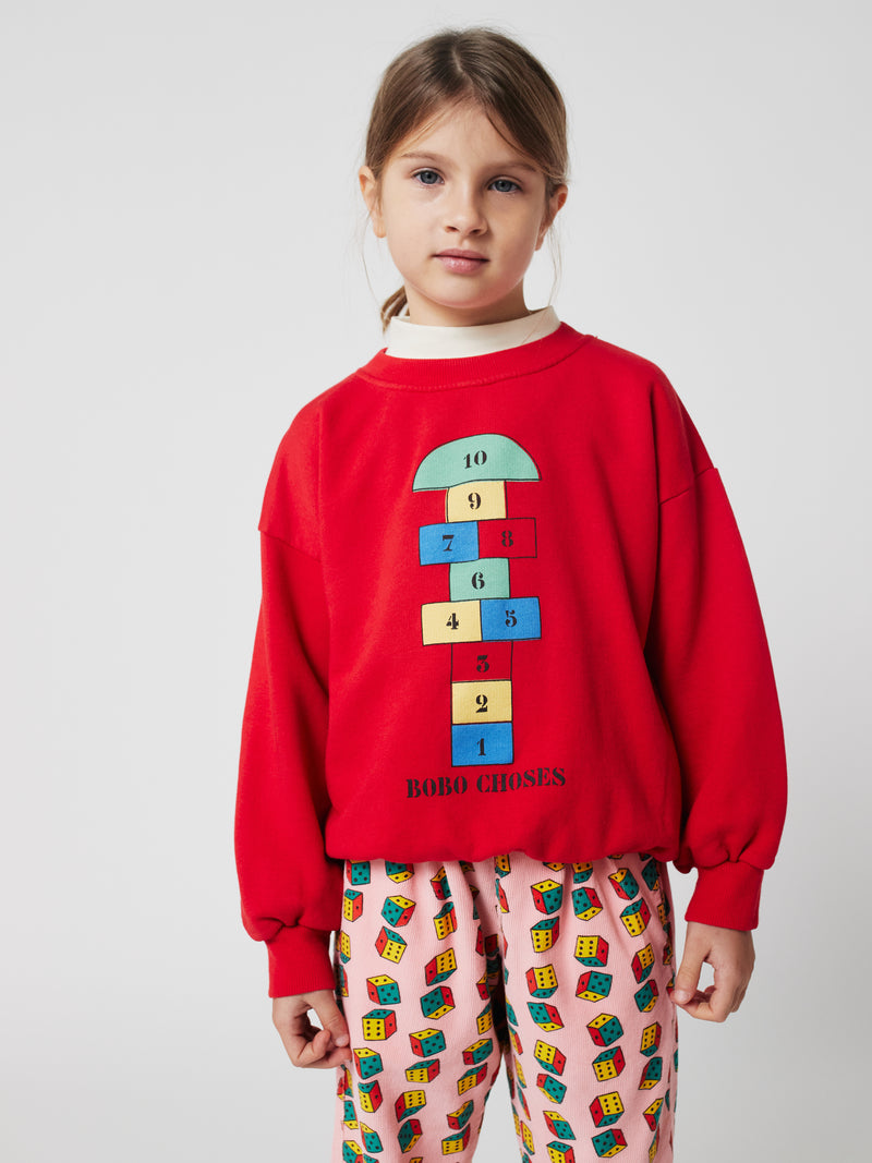 Hopscotch Sweatshirt | Red