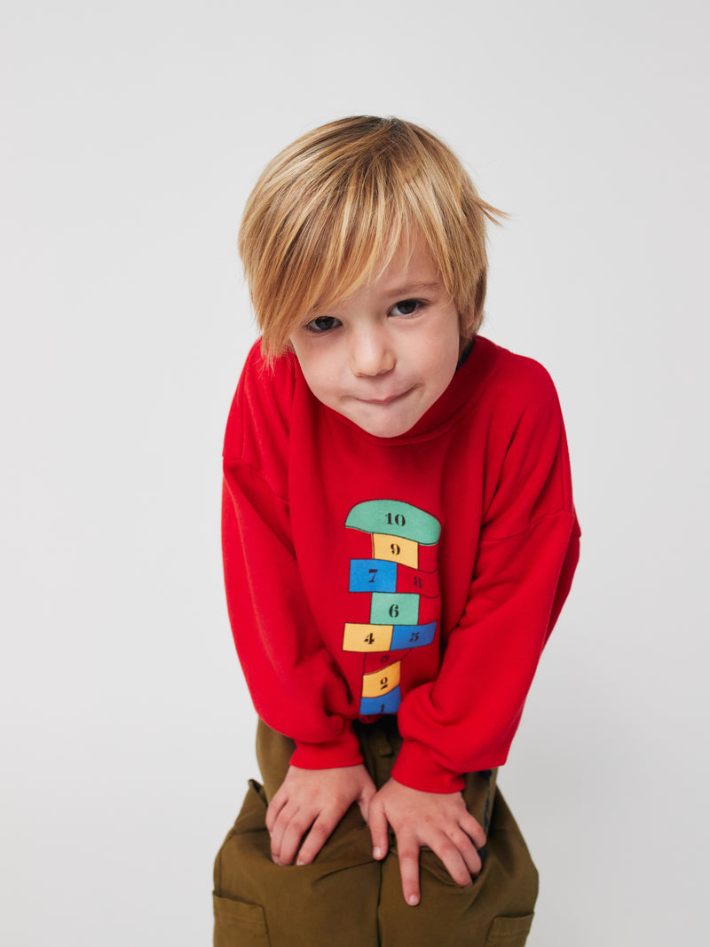 Hopscotch Sweatshirt | Red