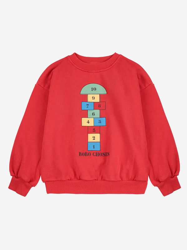 Hopscotch Sweatshirt | Red