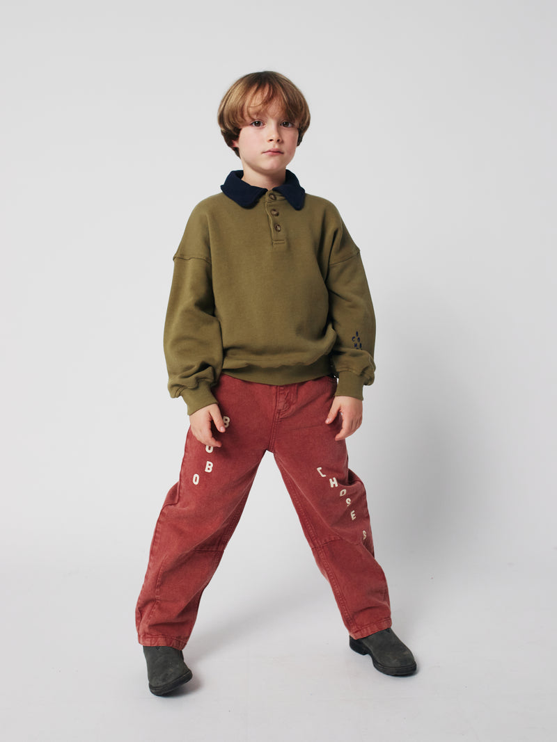 Bobo Choses Polo Sweatshirt | Khaki