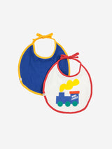 Bobo Choo Choo Bib Set | Navy Blue