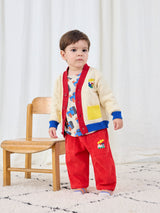 Bobo Choo Choo Color Block Cardigan | Offwhite