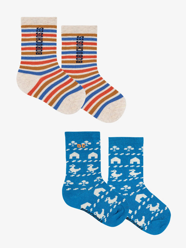 Bobo Choses Farm Long Socks | Multicolor