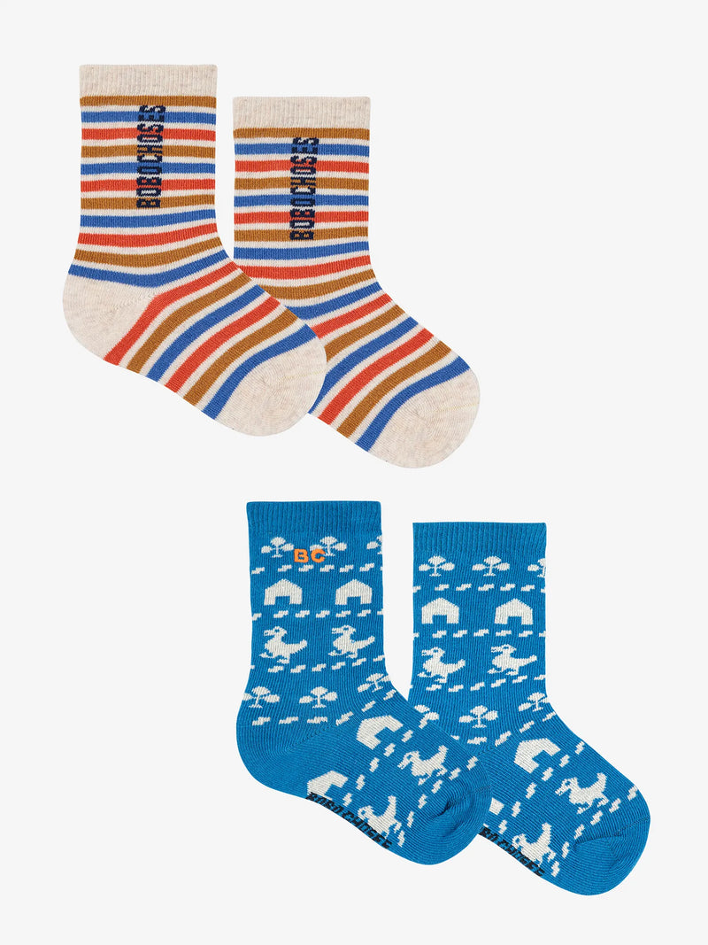 Bobo Choses Farm Long Socks | Multicolor