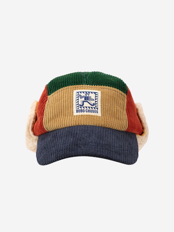 Mr. Pencil Corduroy Winter Cap | Multicolor