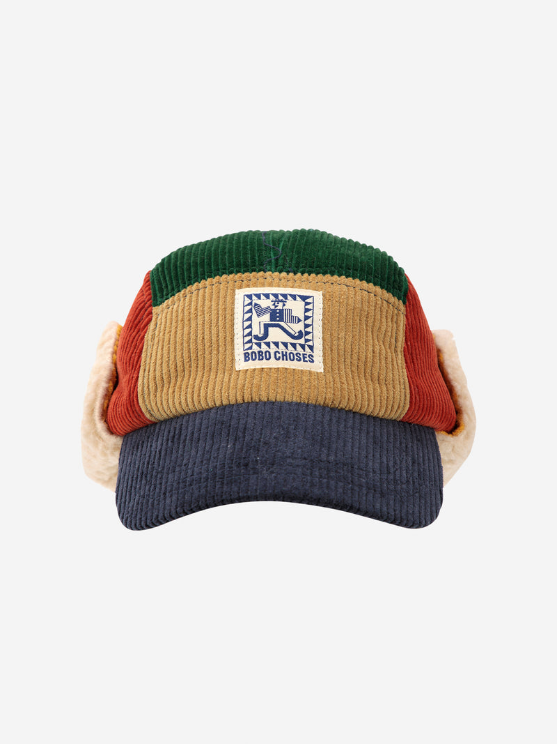 Mr. Pencil Corduroy Winter Cap | Multicolor